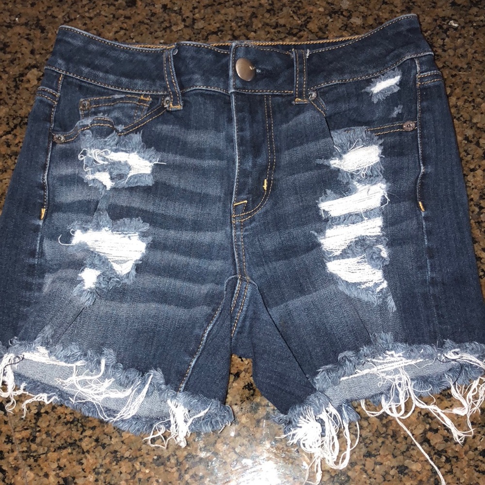 American Eagle distressed shorts